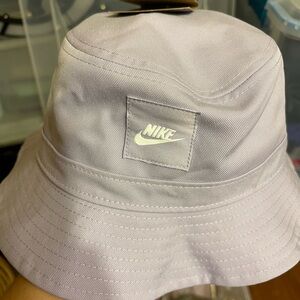 Nike Light Lavender Bucket Hat with White Swoosh Patch